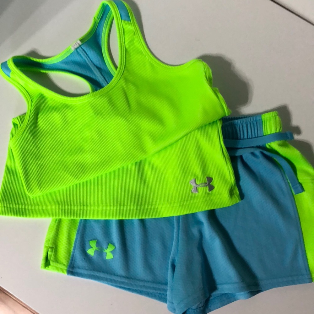 Under Armour Short and Tank Set Girls Youth Med